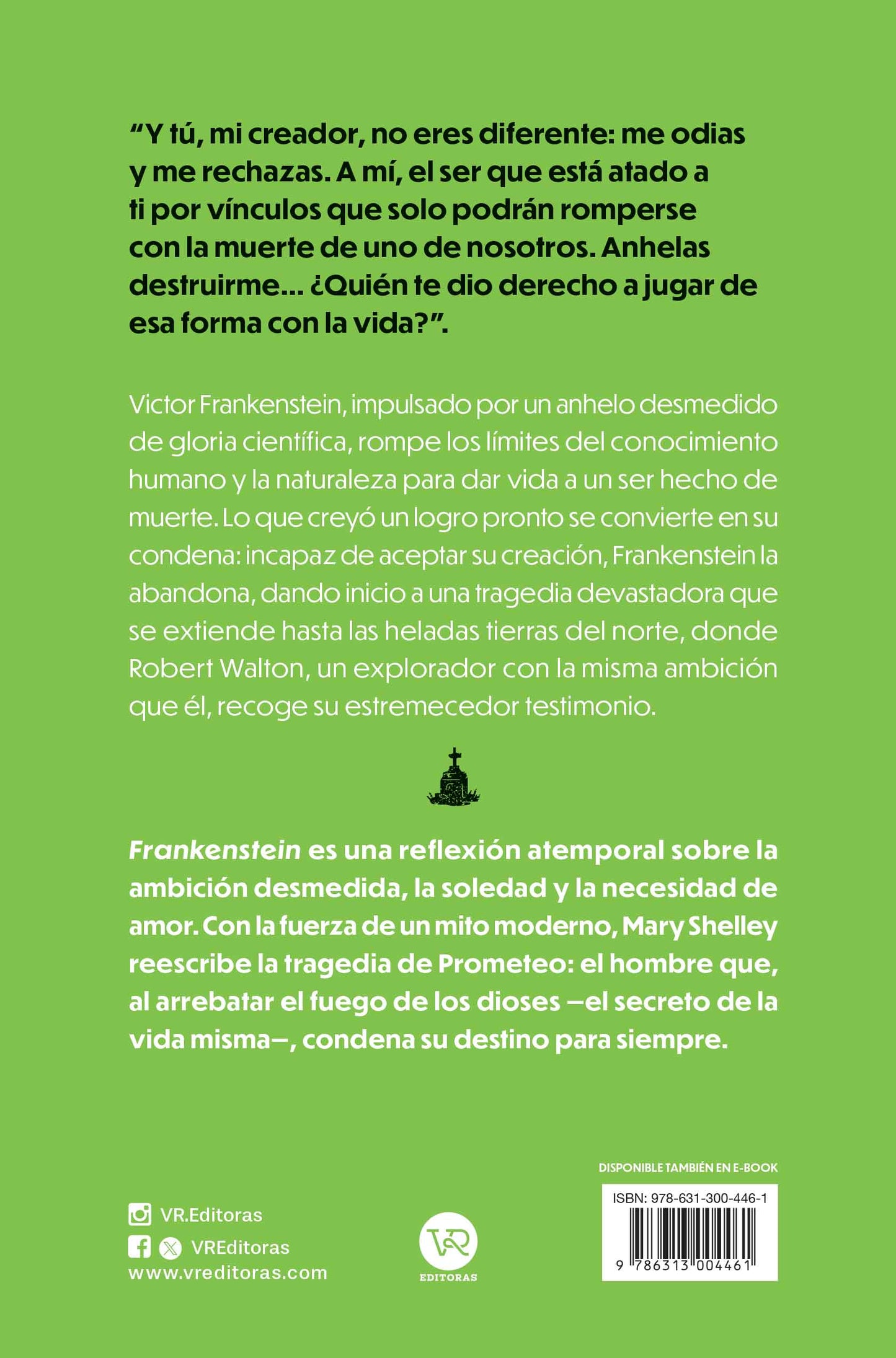 Frankenstein por Mary Shelley