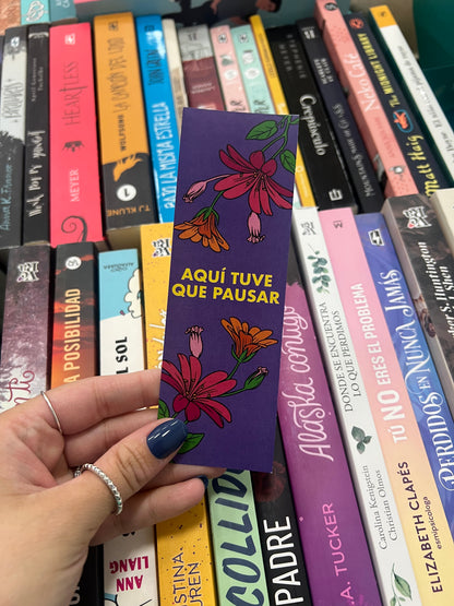 Bookmark "Aquí Tuve que Pausar"