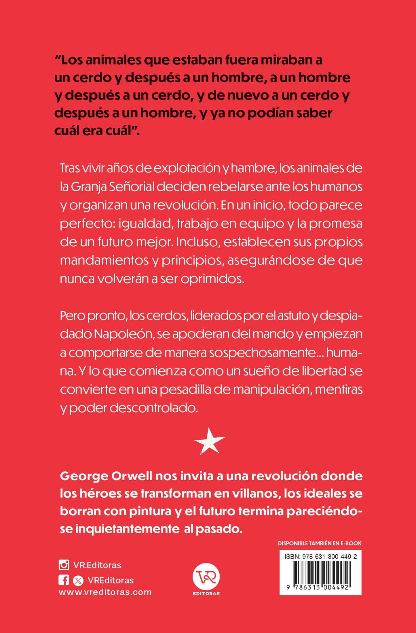 Rebelión en La Granja por George Orwell